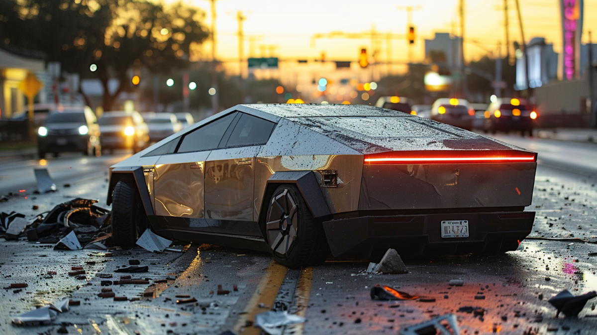 Tesla Cybertruck Accident 1200